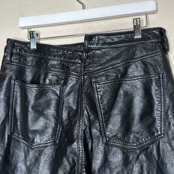 NWOT Revolve AGOLDE Recycled Leather Criss Cross Straight Pants in Detox Sz 30 - Picture 11 of 16